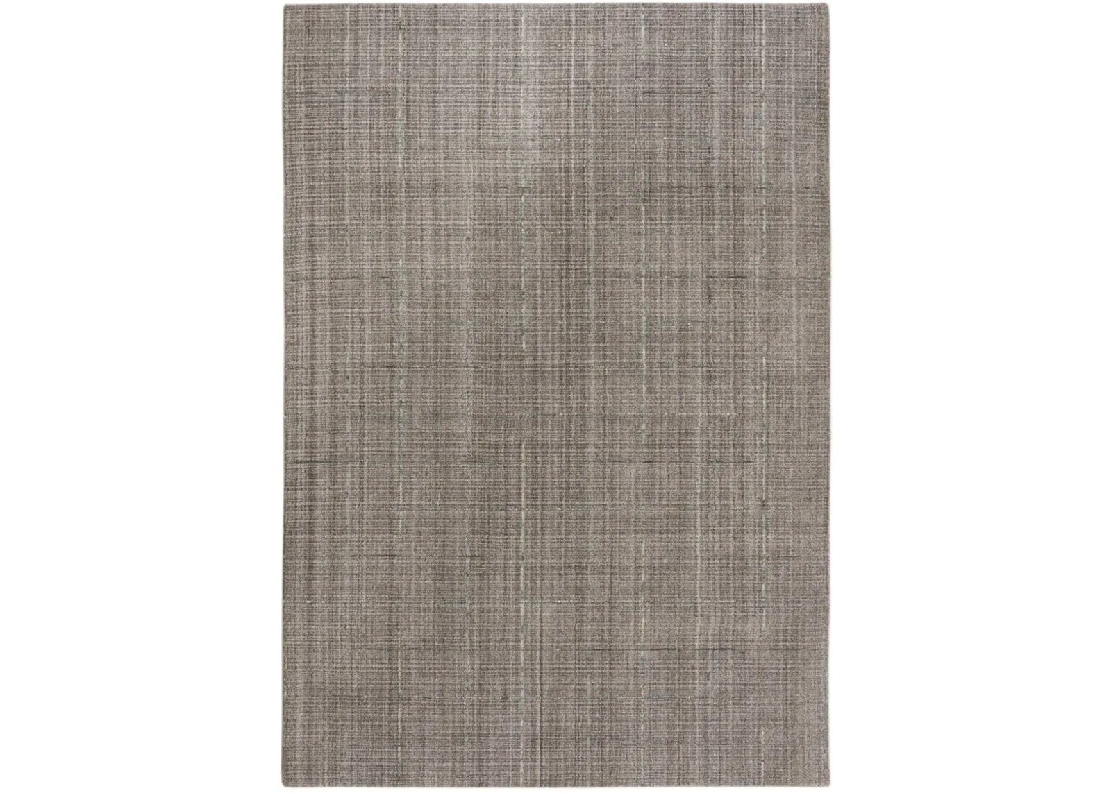 Kiki Brown Solid/Tone on Tone  Wool 7'6" x 9'6" rectangle Rug