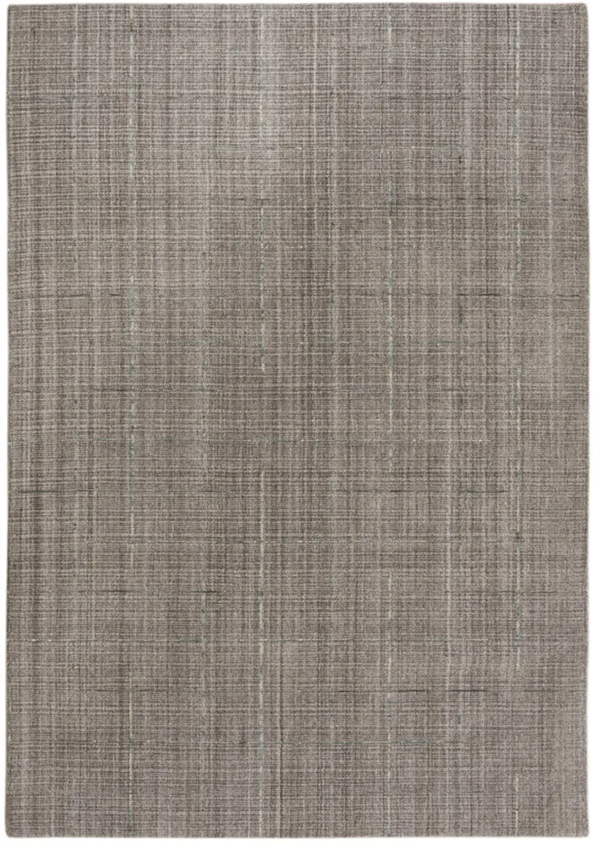 Kiki Brown Solid/Tone on Tone  Wool 7'6" x 9'6" rectangle Rug