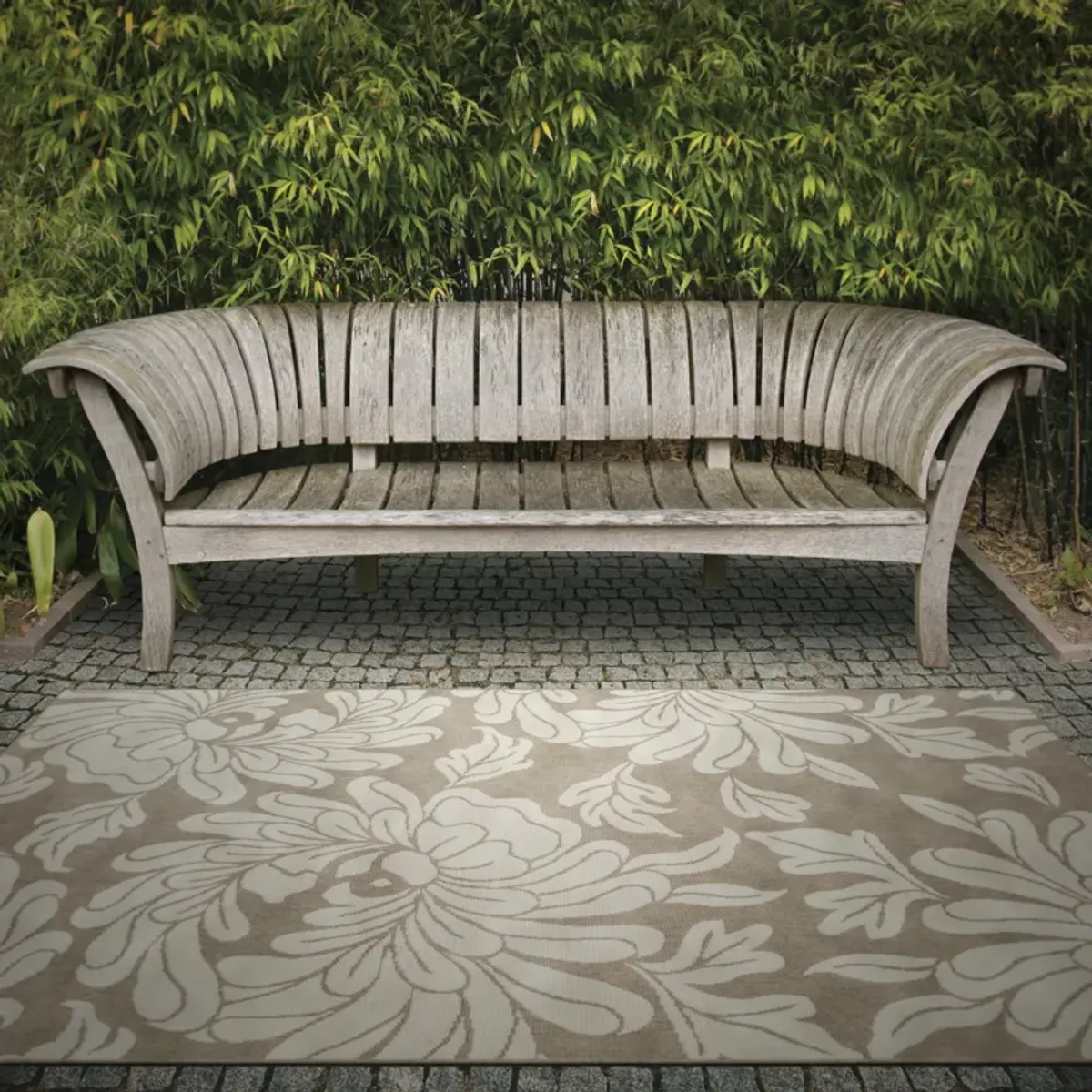 Alfresco ALF-9623 7'3" Square Machine Woven Rug