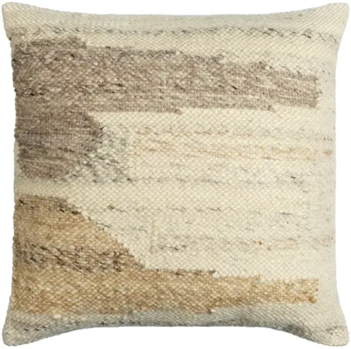 Deccan Traps DTP-001 22"L x 22"W Accent Pillow  - Down Insert