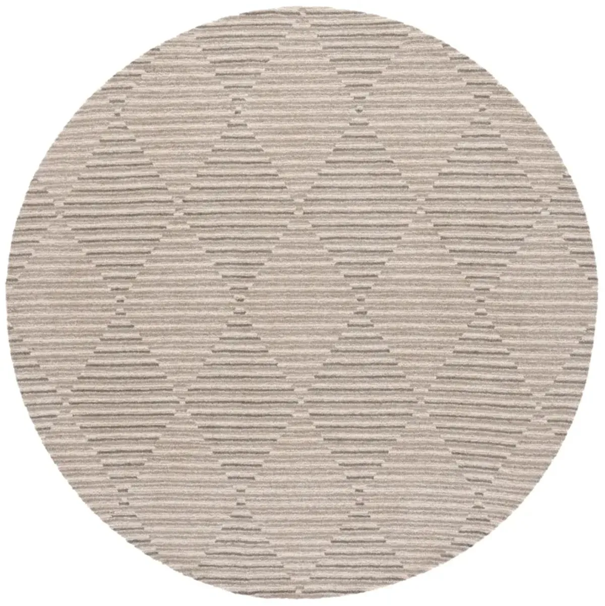 EBONY 528 BEIGE  6' x 6' Round Round Rug