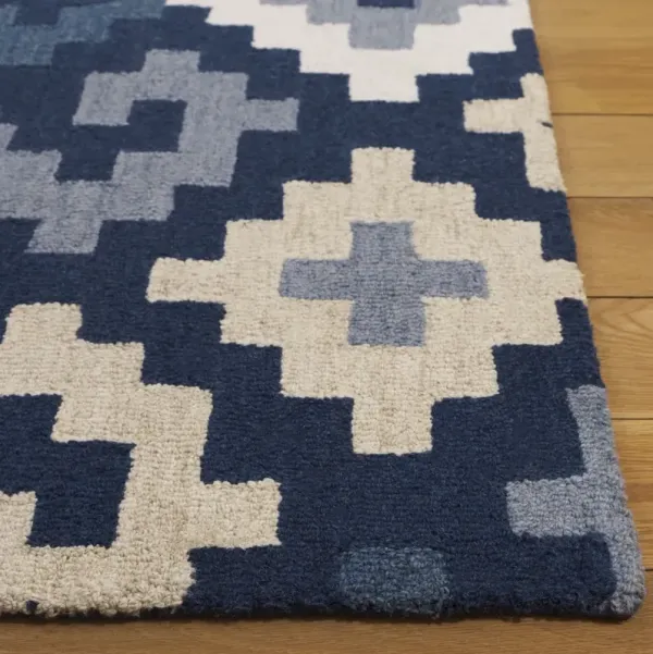 METRO 380 BLUE  6' x 6' Square Square Rug