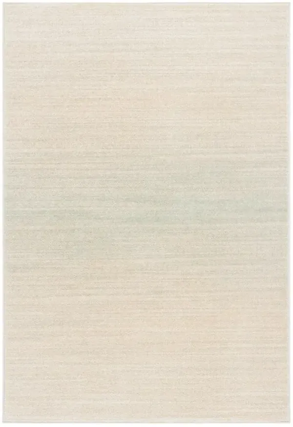 Adirondack Contemporary Green / Ivory 4' X 6' Powerloomed Rug