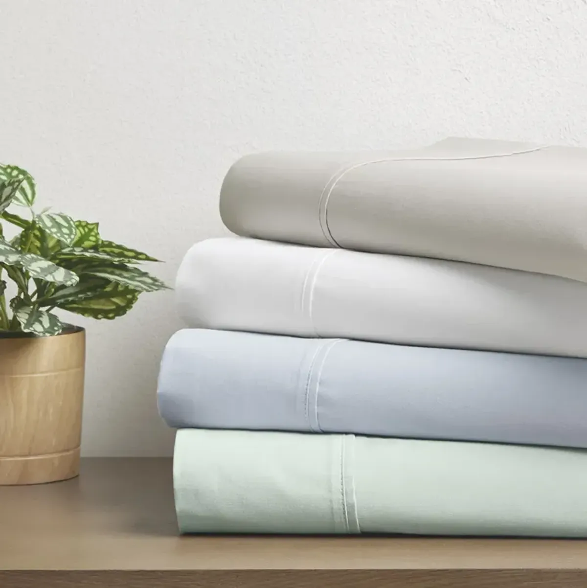 Clean Spaces 300TC BCI Cotton Blue 300TC BCI Cotton Sheet Set