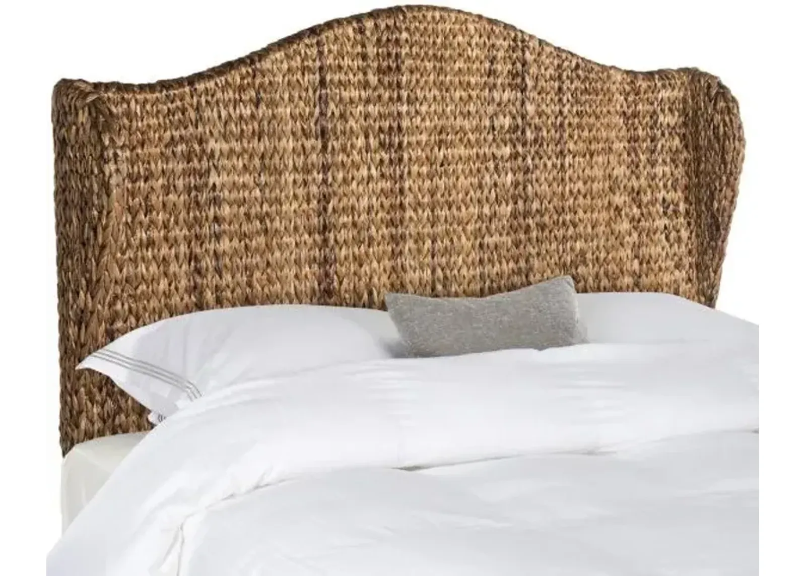 Nadine Brown Winged Headboard