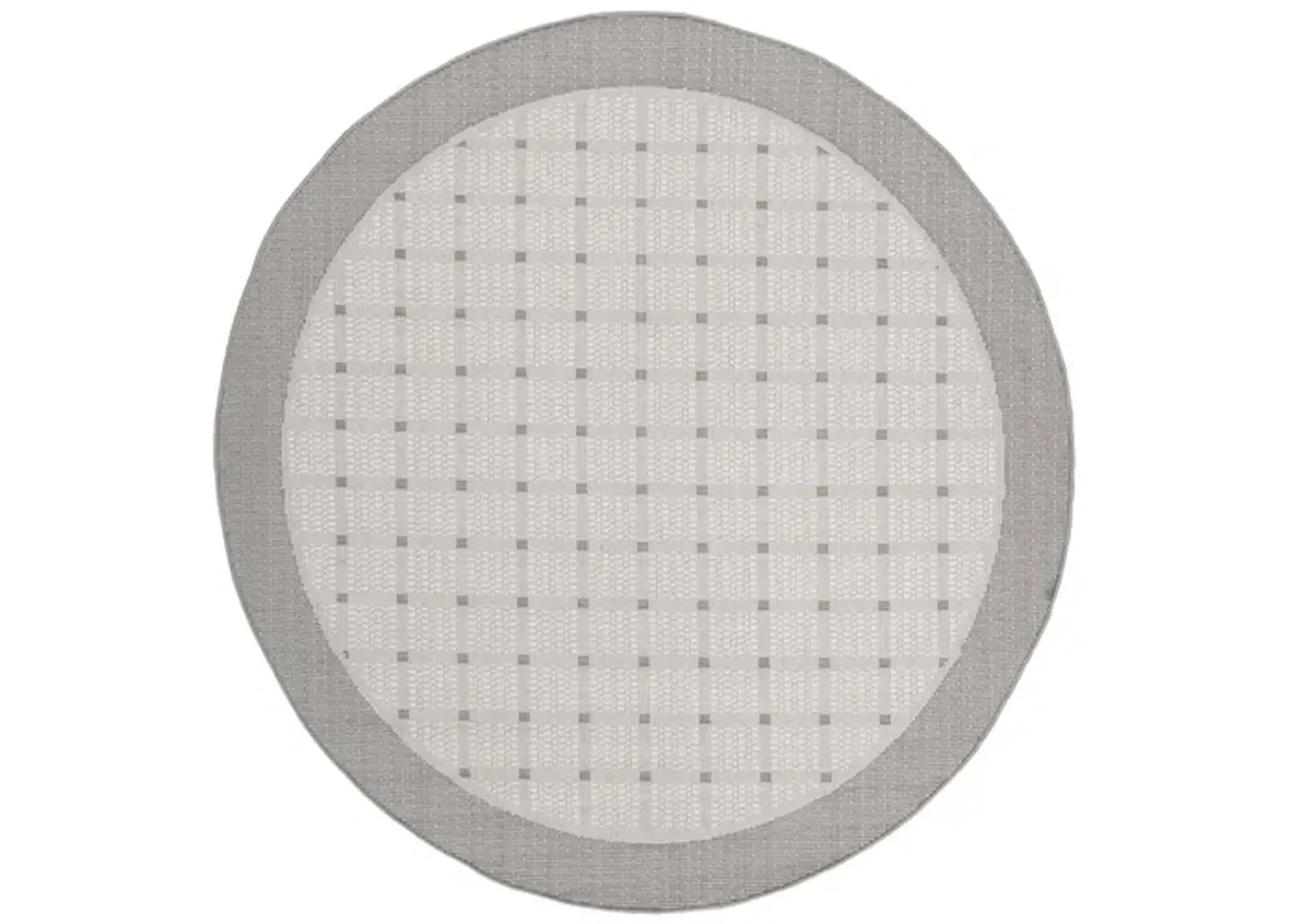 Safavieh BERMUDA 800 Collection BMU801F-7R Grey / Ivory 6'-7" X 6'-7" Round