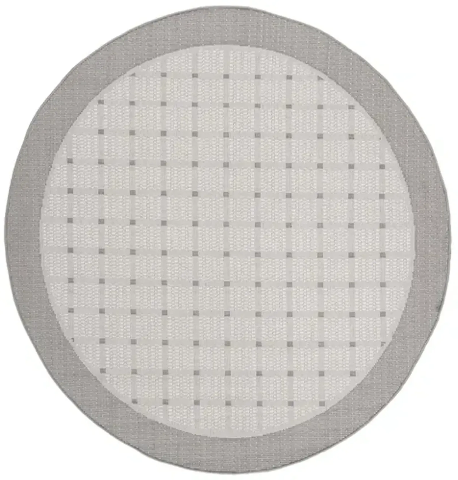 Safavieh BERMUDA 800 Collection BMU801F-7R Grey / Ivory 6'-7" X 6'-7" Round