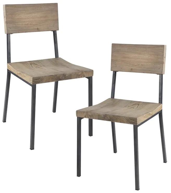 INK+IVY Tacoma Grey Dining Chair (Set of 2)