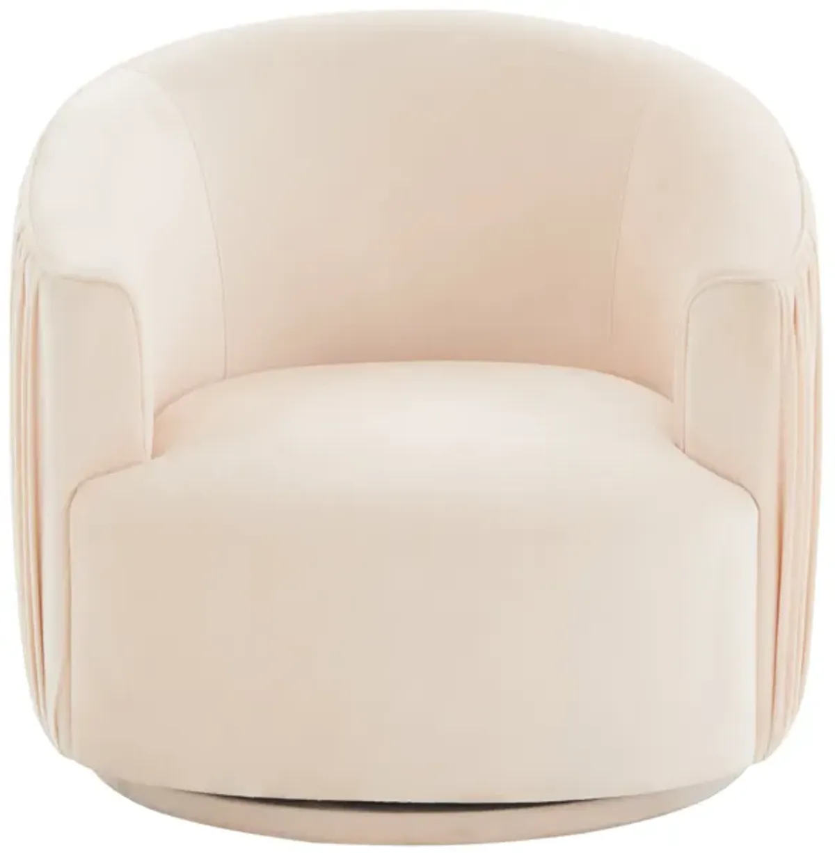 London Peche Pleated Swivel Chair