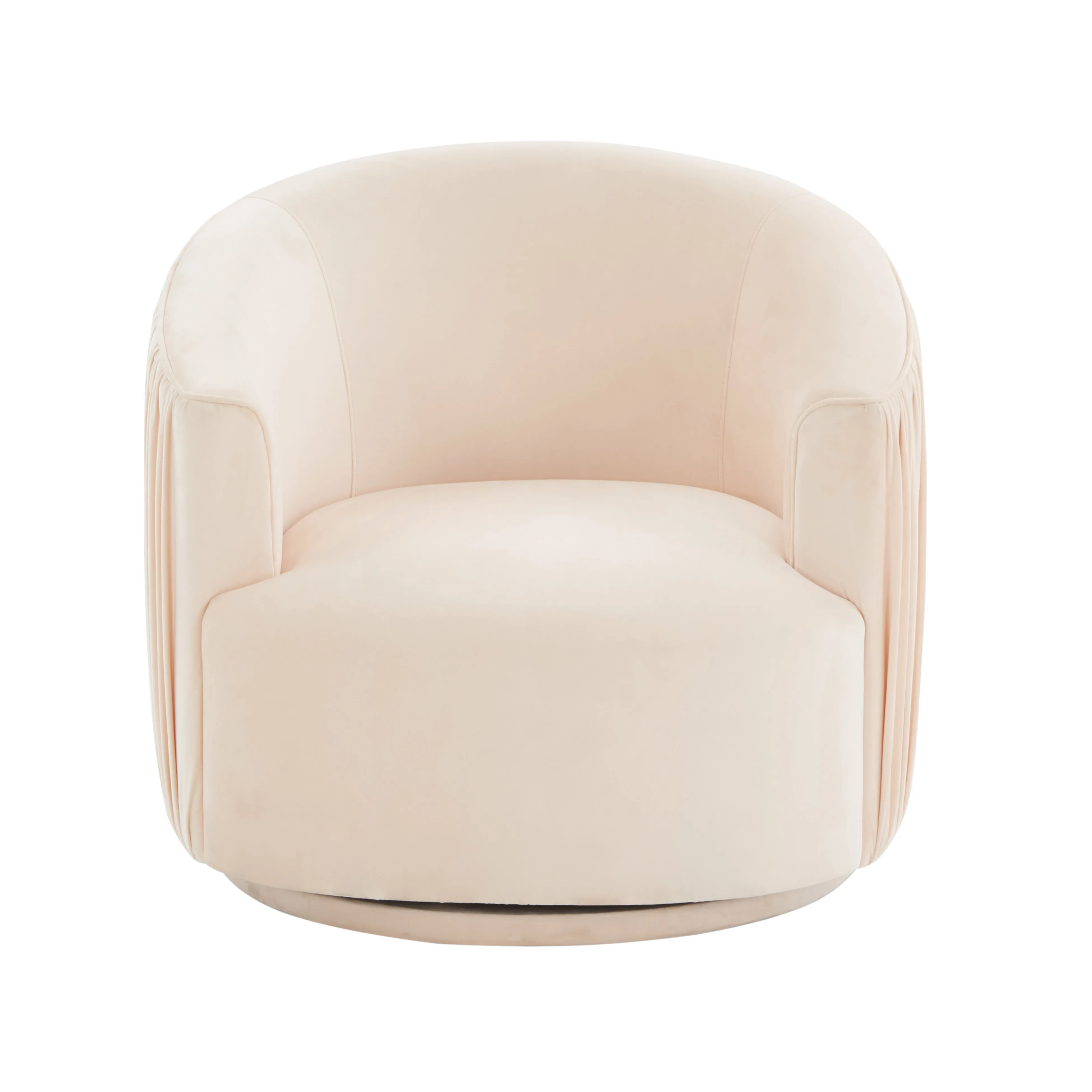 London Peche Pleated Swivel Chair