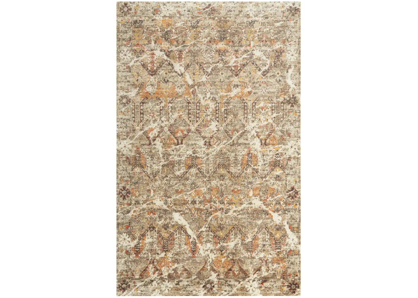 Ovation Brown/Beige distressed/classical N Z wool 9'x12' Rectangle Rug