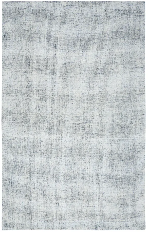 Brindleton Blue/Natural Tweed Wool 6'6" x 9'6" Rectangle Rug