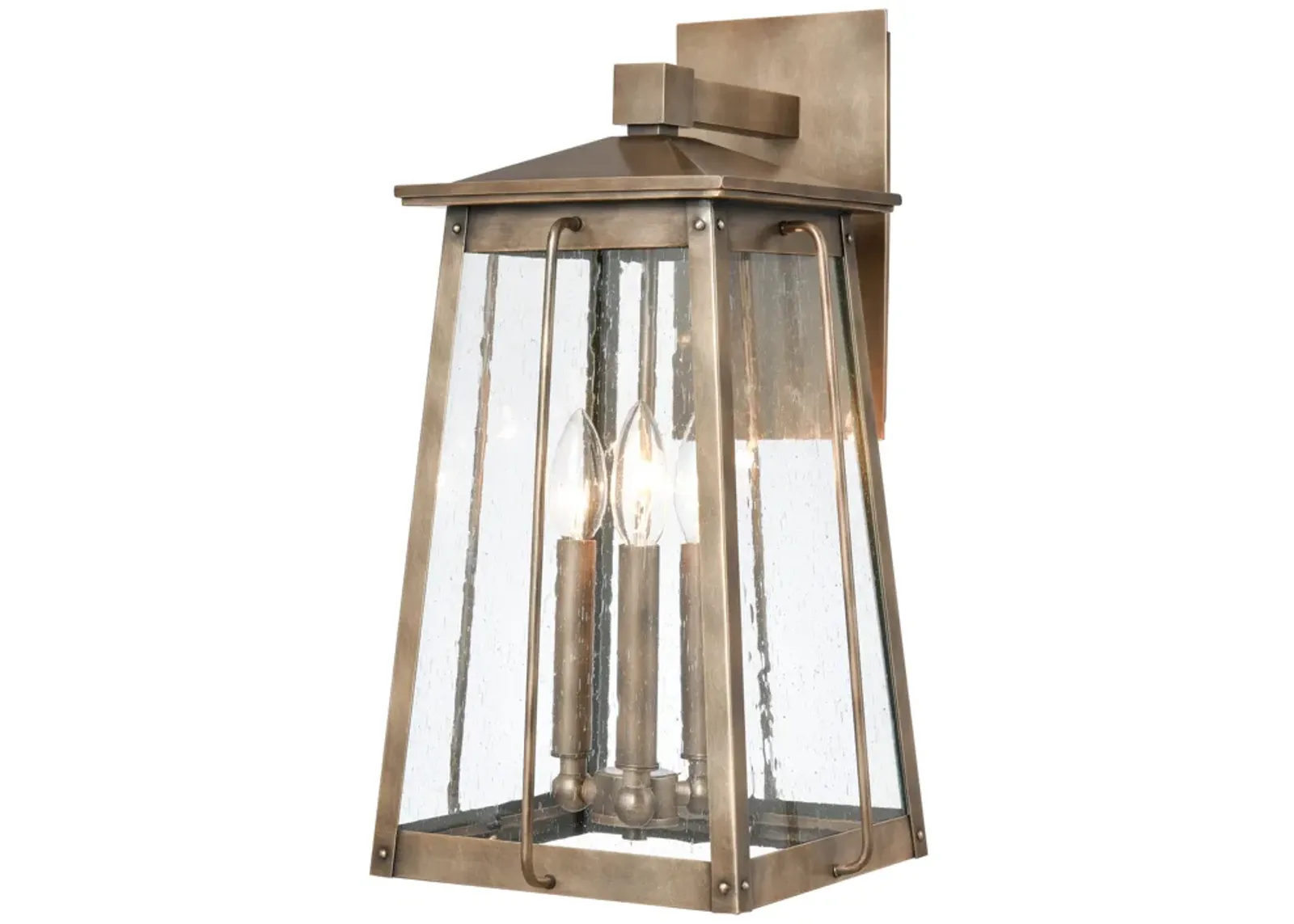 Kirkdale 19'' High 3-Light Outdoor Sconce - Vintage Brass