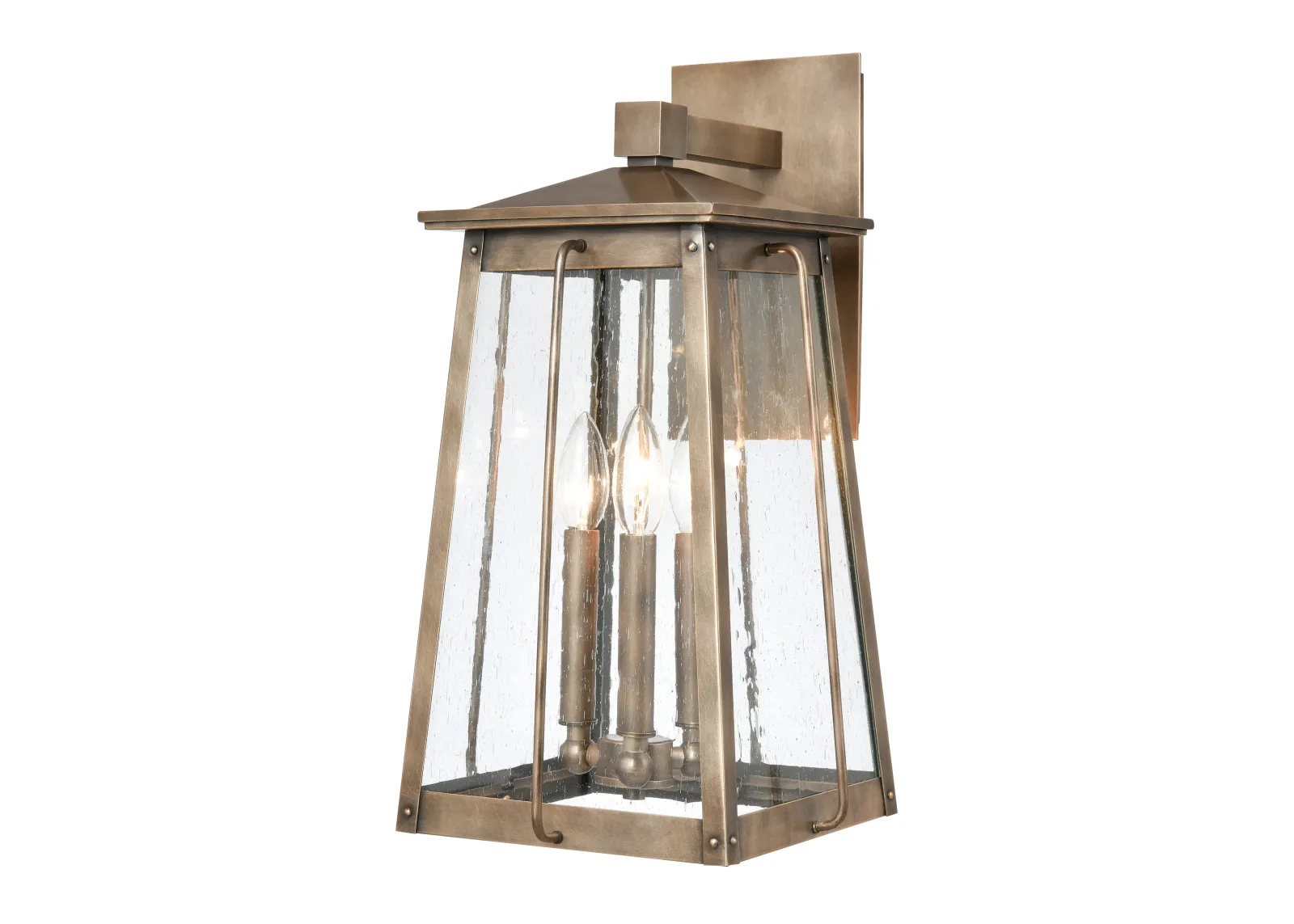 Kirkdale 19'' High 3-Light Outdoor Sconce - Vintage Brass