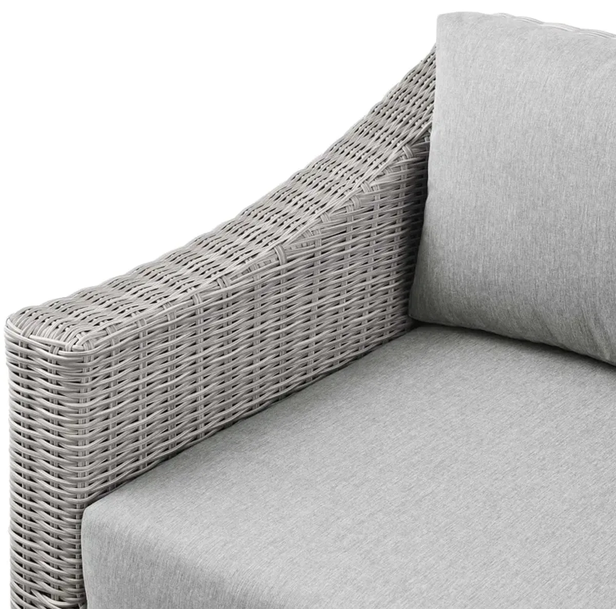 Conway Outdoor Patio Wicker Rattan Left-Arm Chair