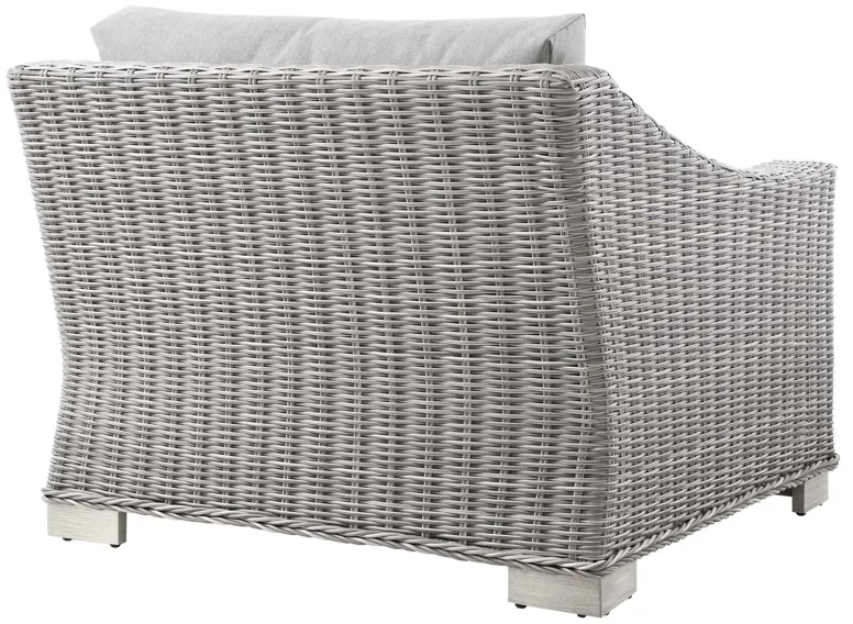 Conway Outdoor Patio Wicker Rattan Left-Arm Chair