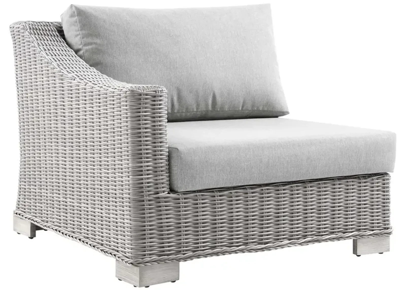 Conway Outdoor Patio Wicker Rattan Left-Arm Chair