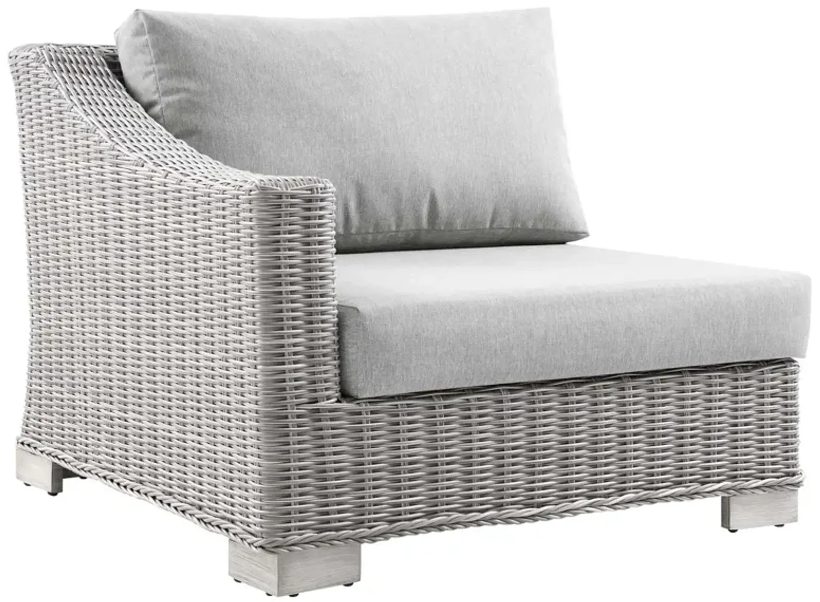 Conway Outdoor Patio Wicker Rattan Left-Arm Chair