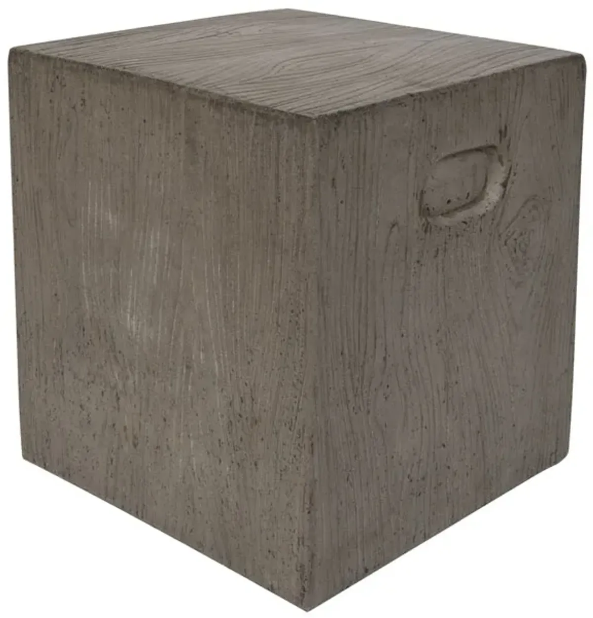 Cube Indoor/Outdoor Modern Concrete  Accent Table