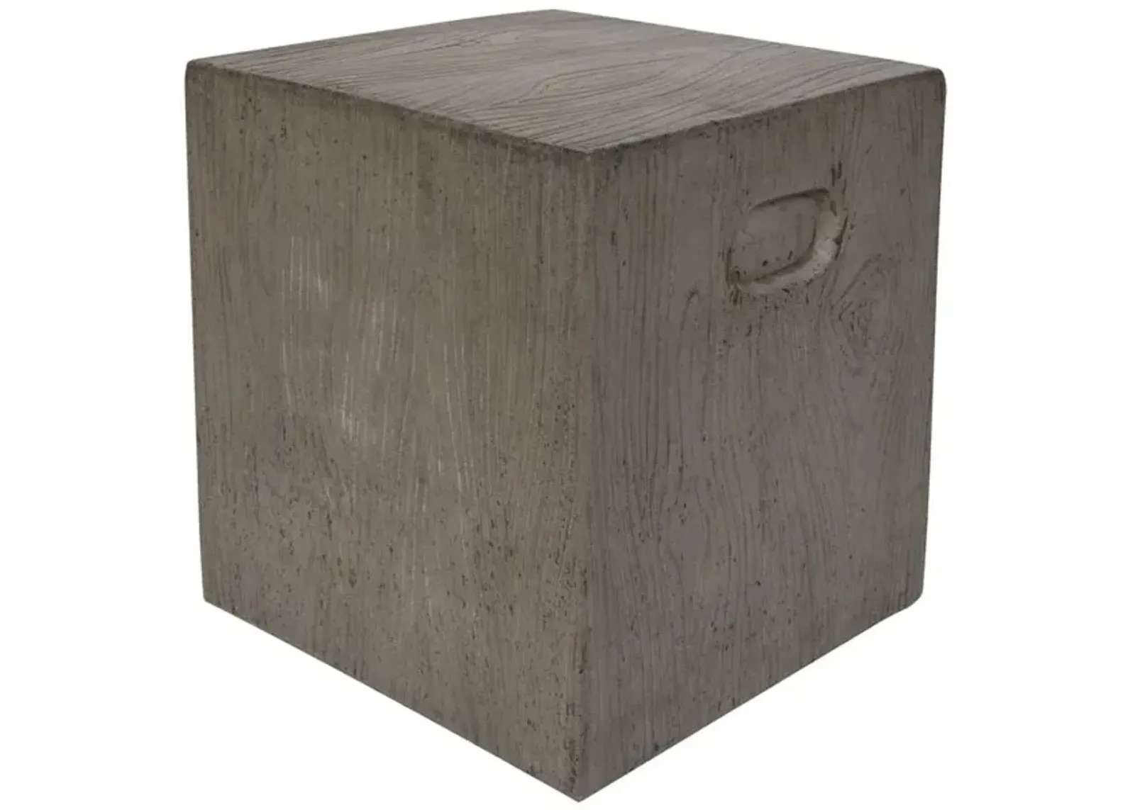 Cube Indoor/Outdoor Modern Concrete  Accent Table