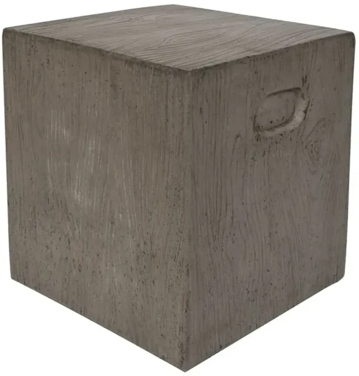 Cube Indoor/Outdoor Modern Concrete  Accent Table