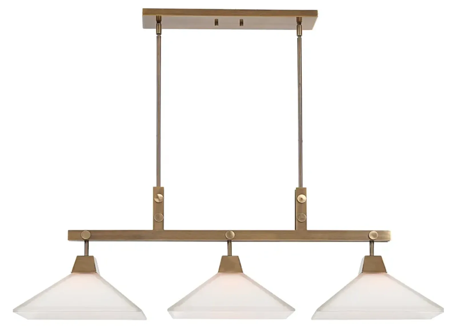 Brookdale Industrial 3 Light Linear Chandelier