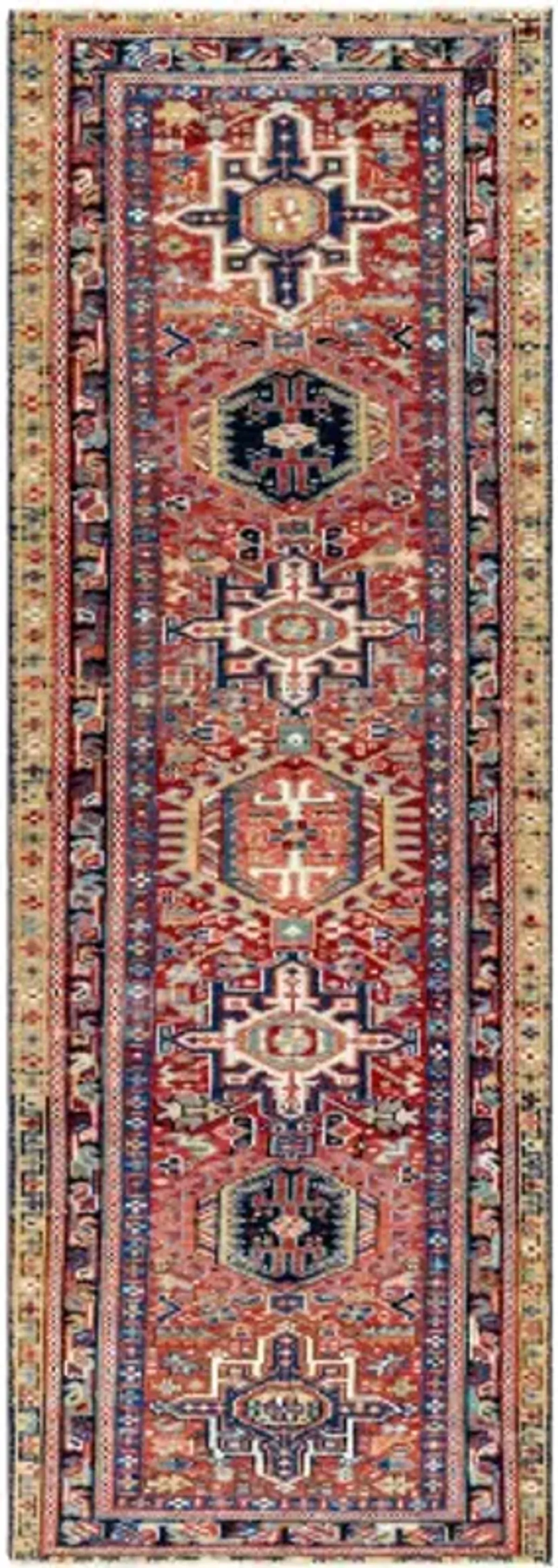 Antique One of a Kind AOOAK-1062 2'6" x 7'7" Handmade Rug