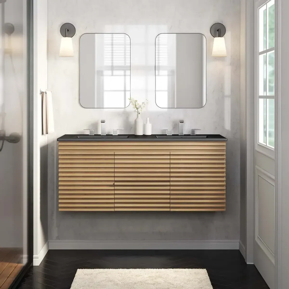 Render 48" Wall-Mount Bathroom Vanity