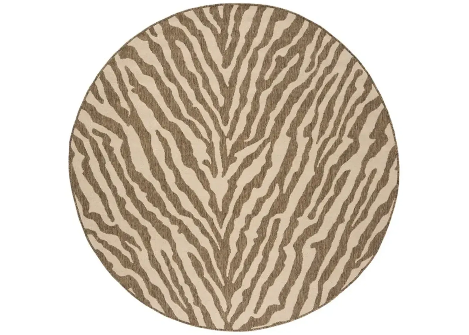 LINDEN 182 Collection LND182A-6R Cream / Beige 6'-7" X 6'-7" Round