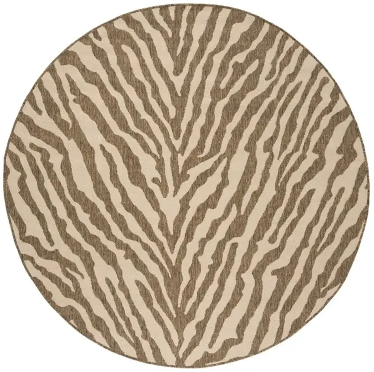 LINDEN 182 Collection LND182A-6R Cream / Beige 6'-7" X 6'-7" Round