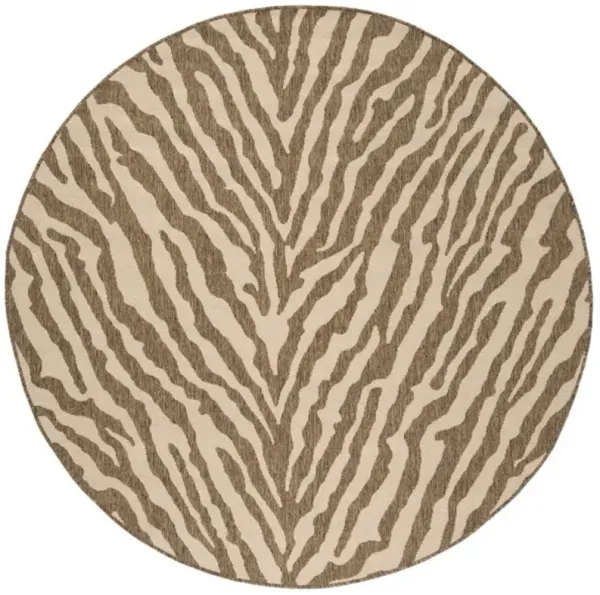 LINDEN 182 Collection LND182A-6R Cream / Beige 6'-7" X 6'-7" Round