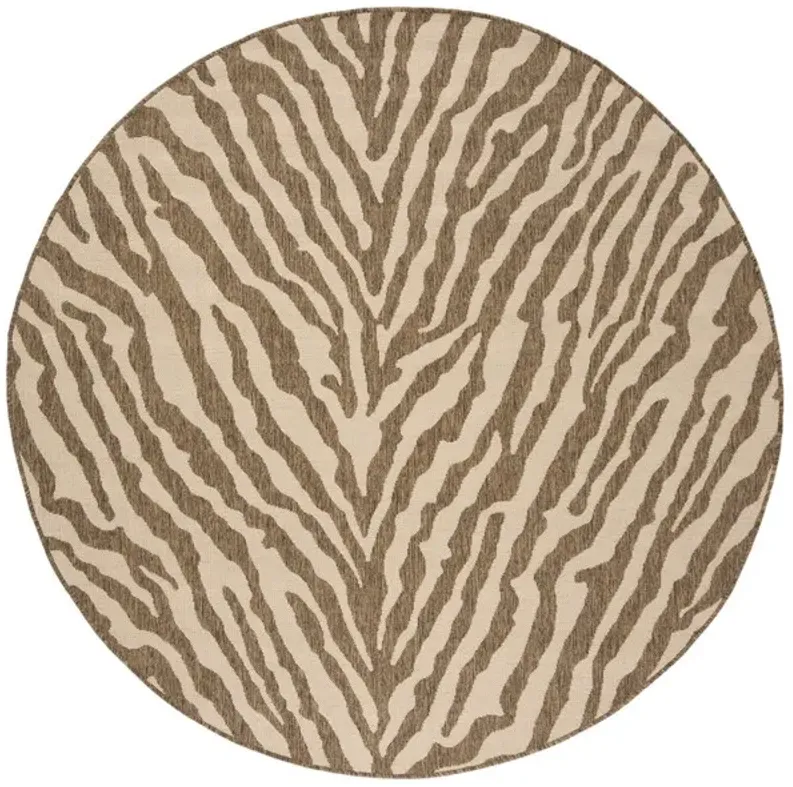 LINDEN 182 Collection LND182A-6R Cream / Beige 6'-7" X 6'-7" Round