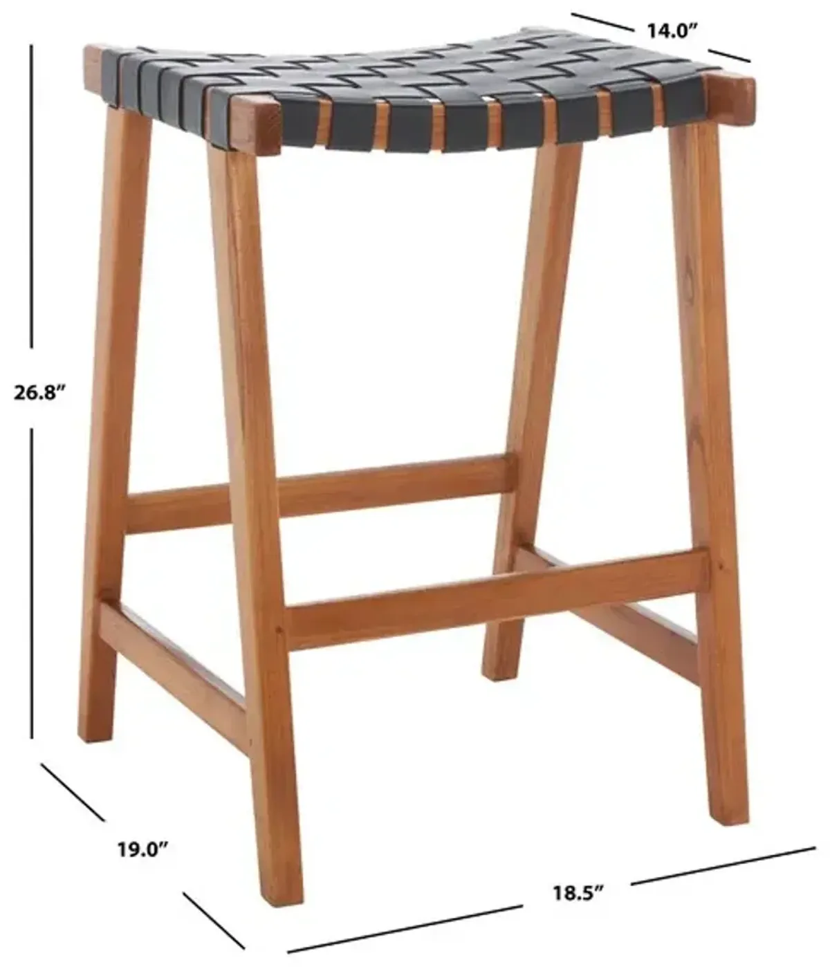 Abreu Rectangle Counter Stool