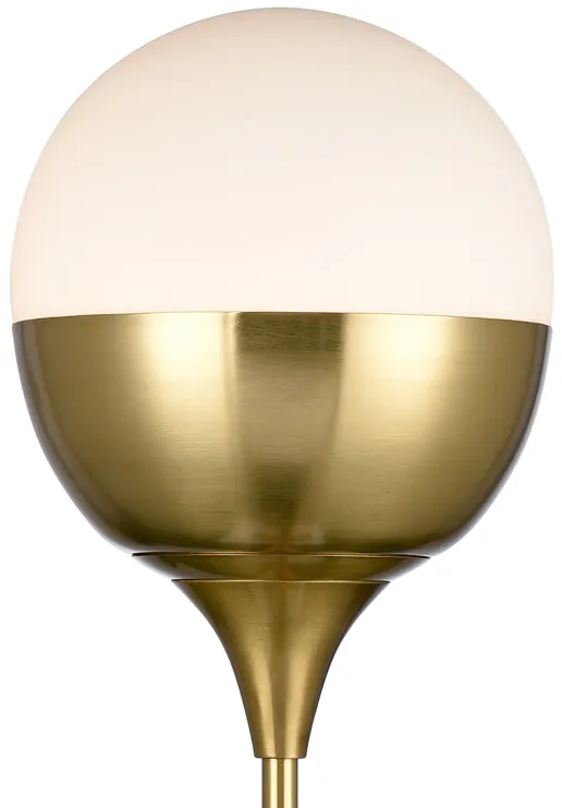 Robin Avenue 30'' High 1-Light Table Lamp - Satin Gold - Includes LED Bulb