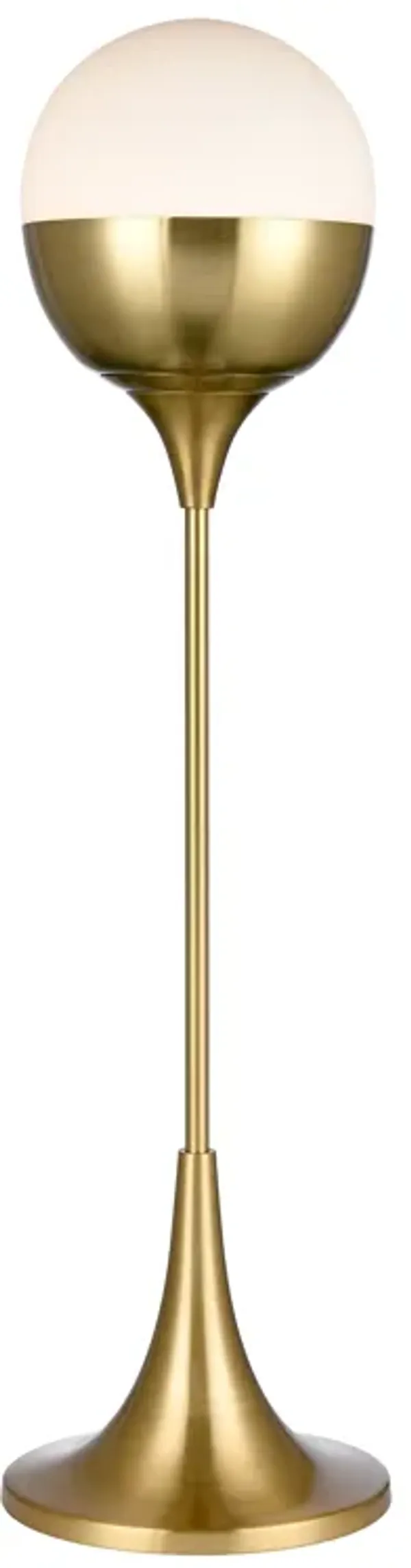 Robin Avenue 30'' High 1-Light Table Lamp - Satin Gold - Includes LED Bulb