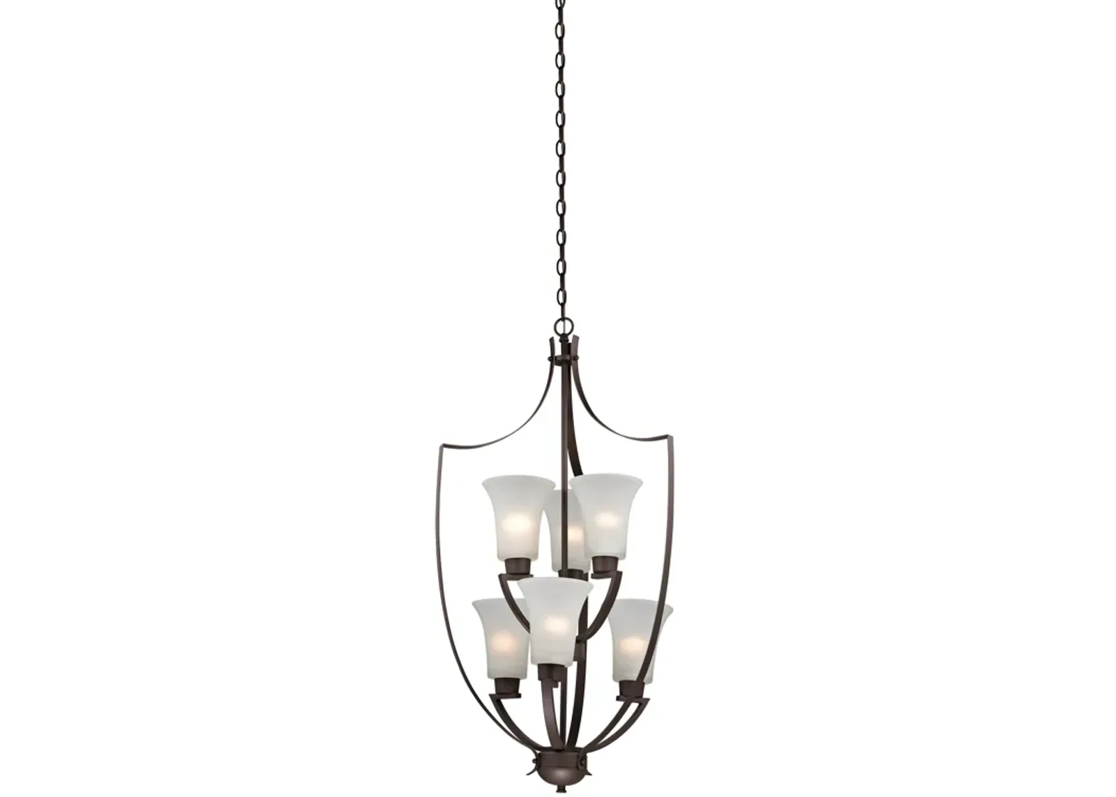 Foyer 21" Wide 6-Light Chandelier - Oil Rubbed Bronze