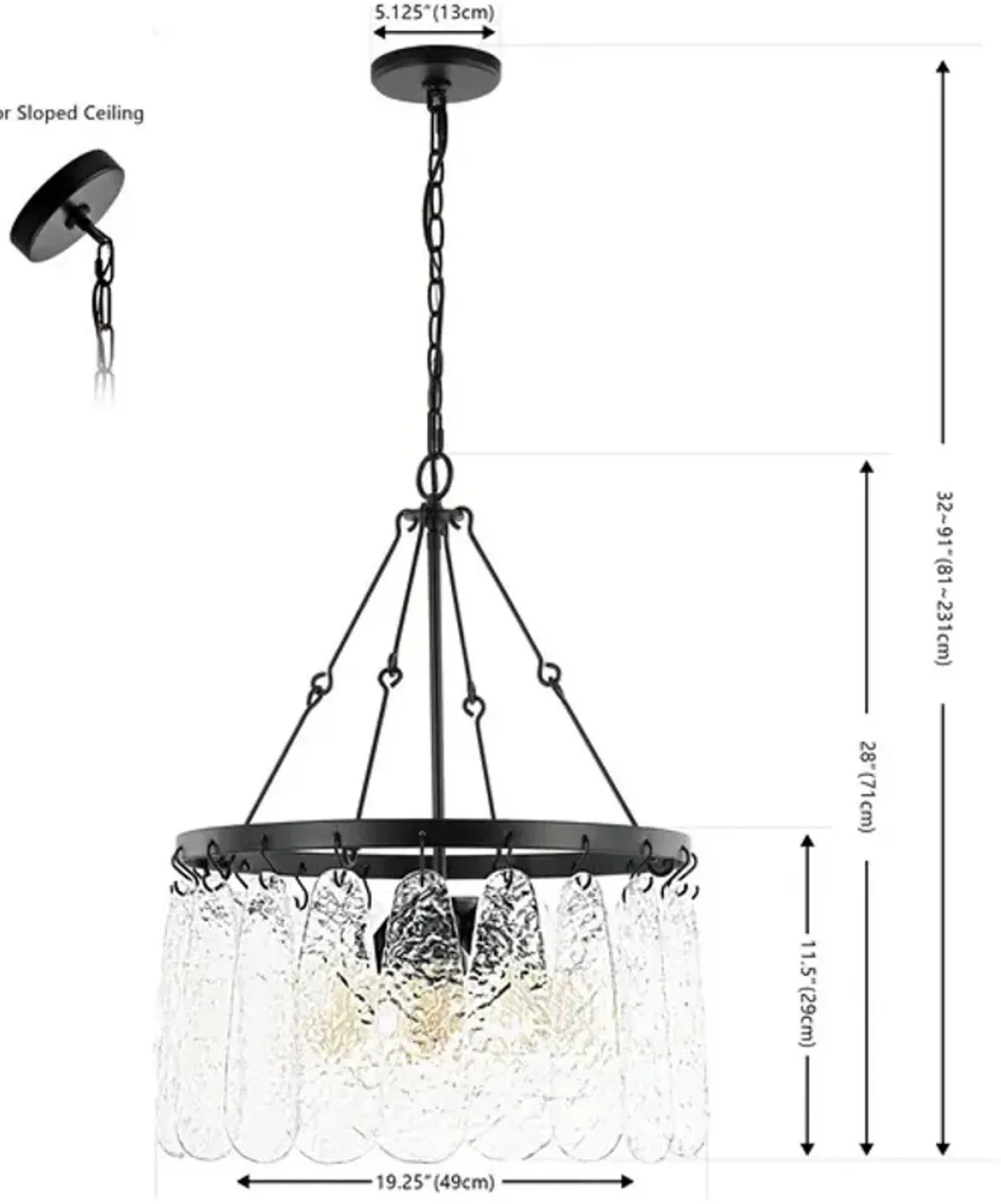 Selene 4 Light Chandelier