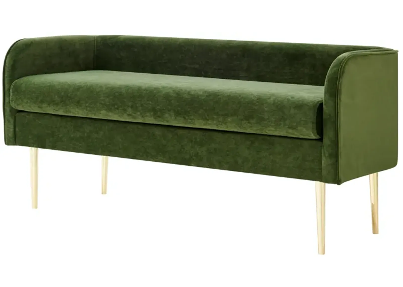 Marsha Velvet Bench, Dainty Green 