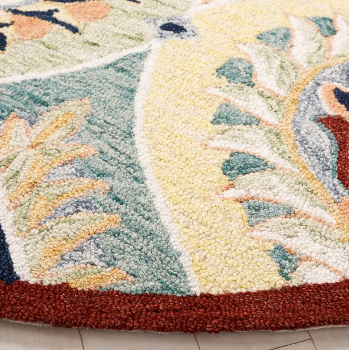 HERITAGE Hand Tufted 6' x 6' Round area rug