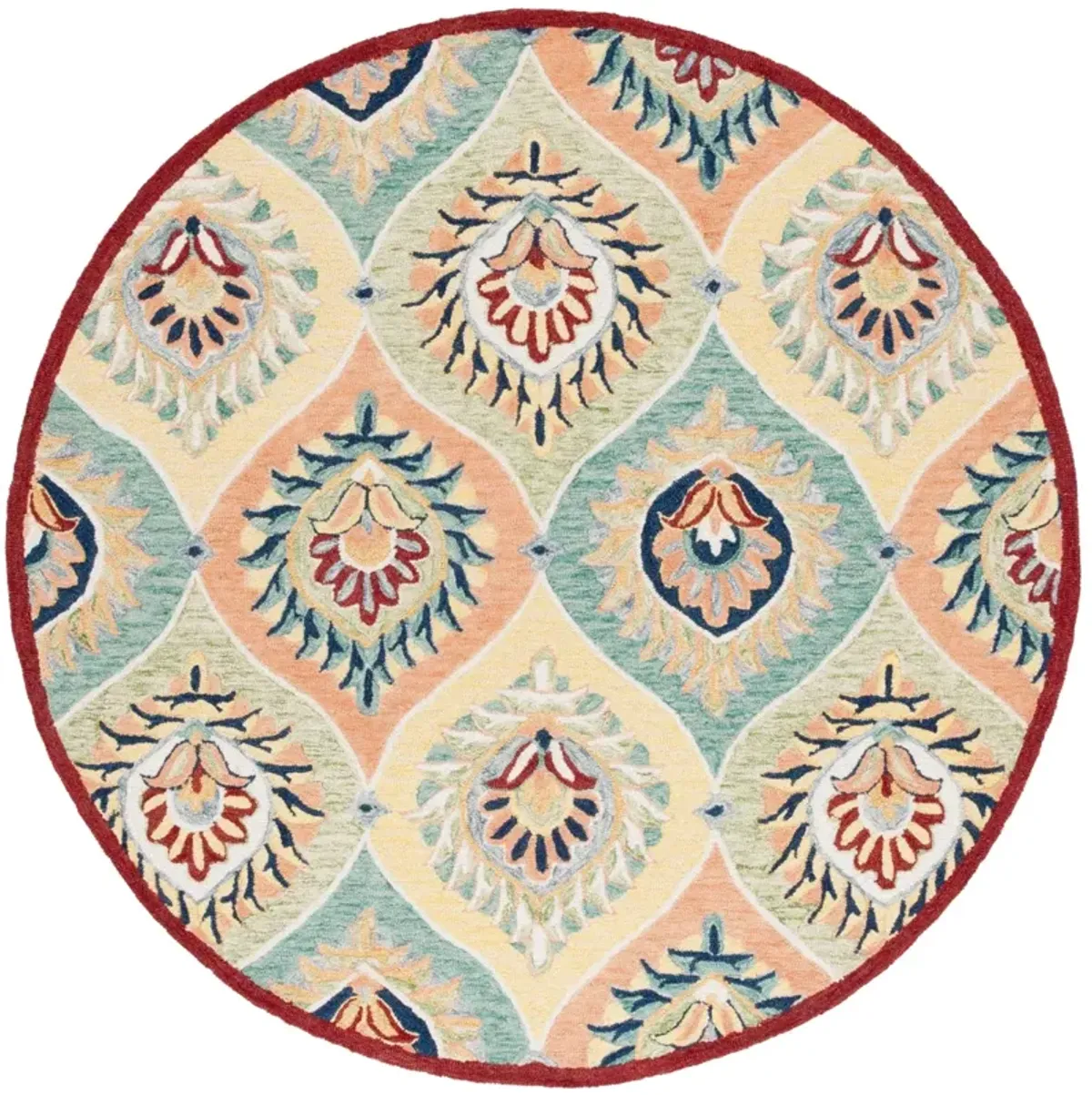 HERITAGE 358 GREEN  6' x 6' Round Round Rug