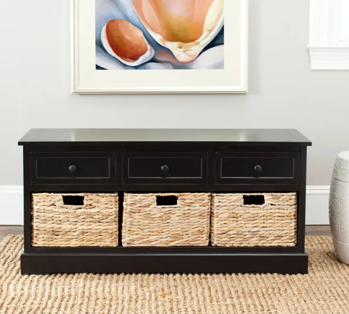 DAMIEN 3 DRAWER STORAGE BENCH