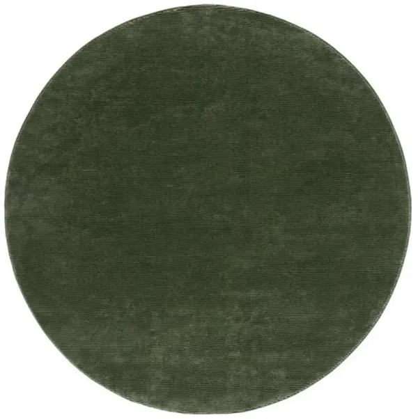 REVIVE 102 Green 6'-7' X 6'-7' Round Round Rug