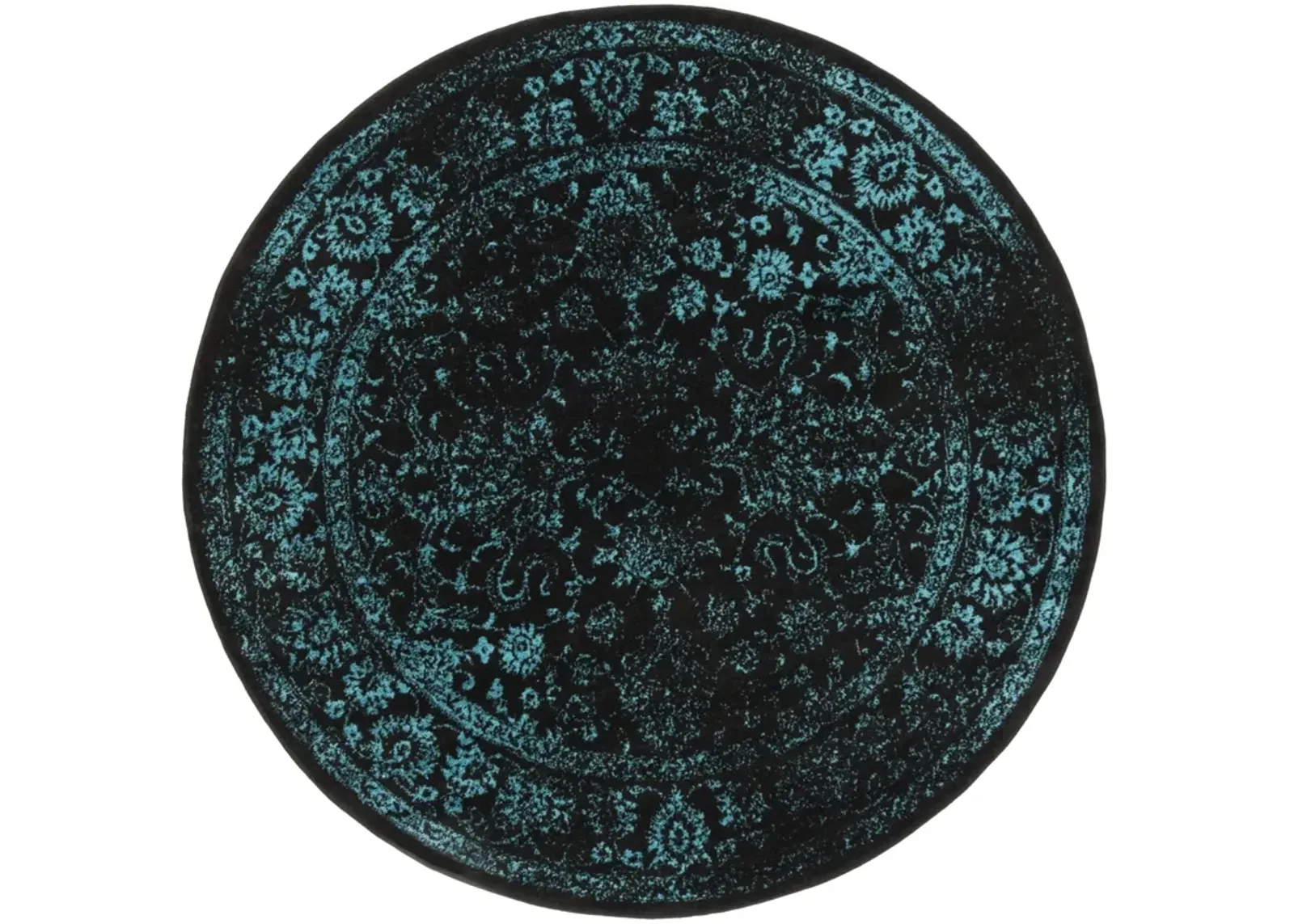 ADIRONDACK 109 BLACK  3' x 3' Round Round Rug