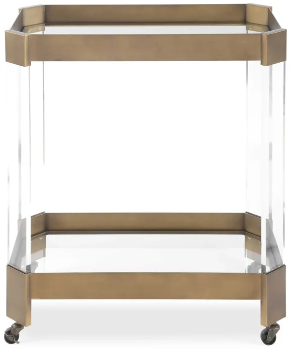 Giselle Bronze Bar Cart
