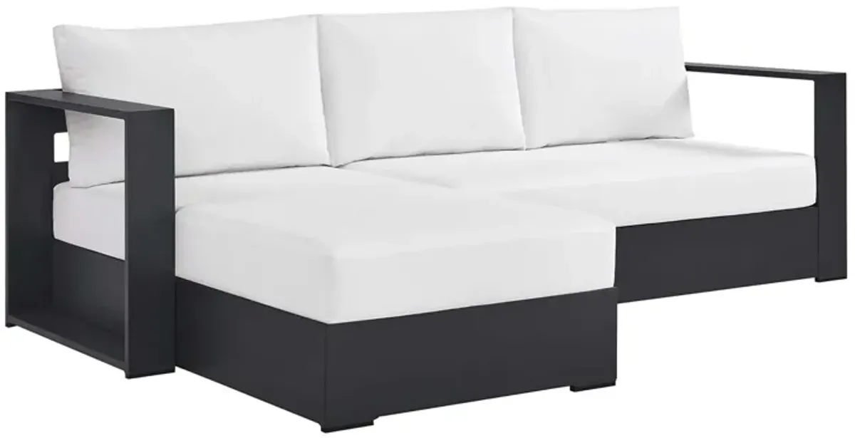 Tahoe 2-Piece Outdoor Patio Powder-Coated Aluminum Left-Facing Chaise Sectional Sofa Set by Modway