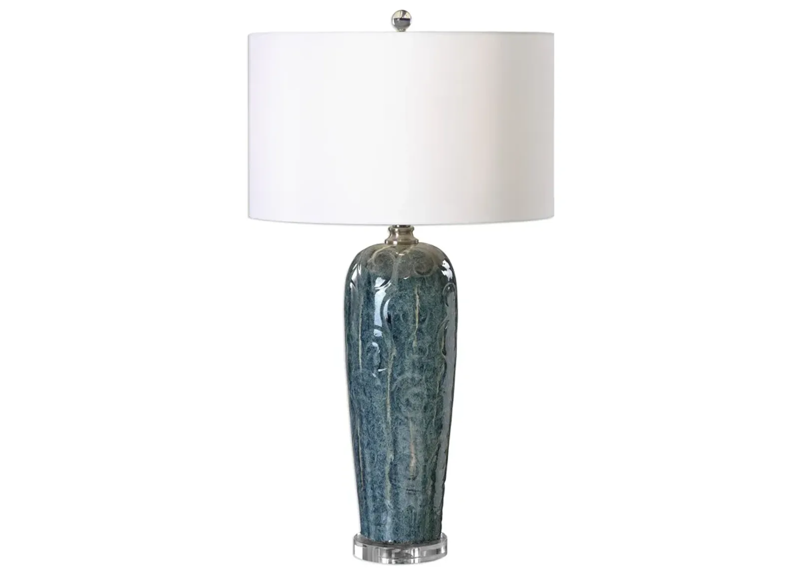 Maira Blue Ceramic Table Lamp