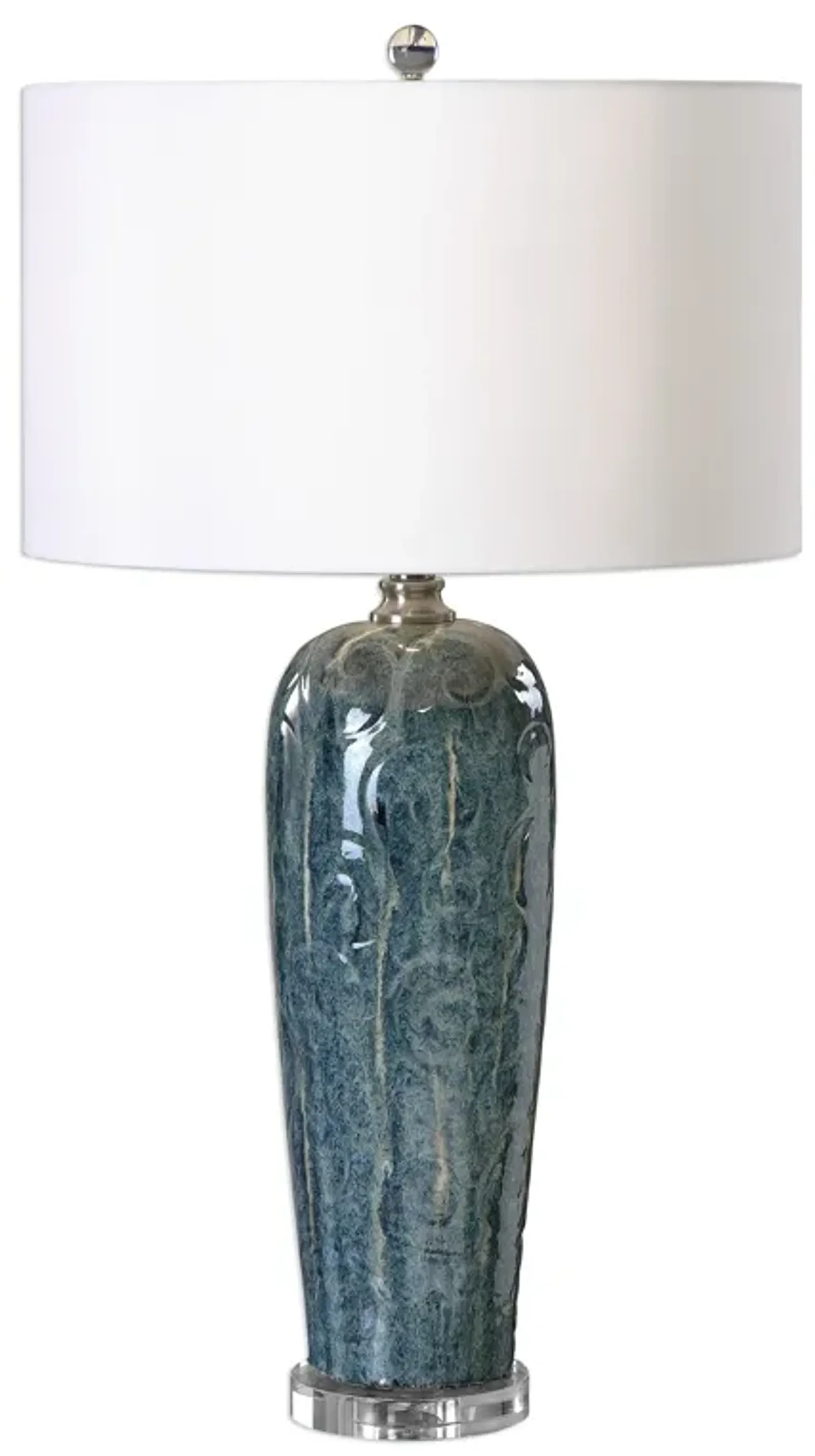 Maira Blue Ceramic Table Lamp