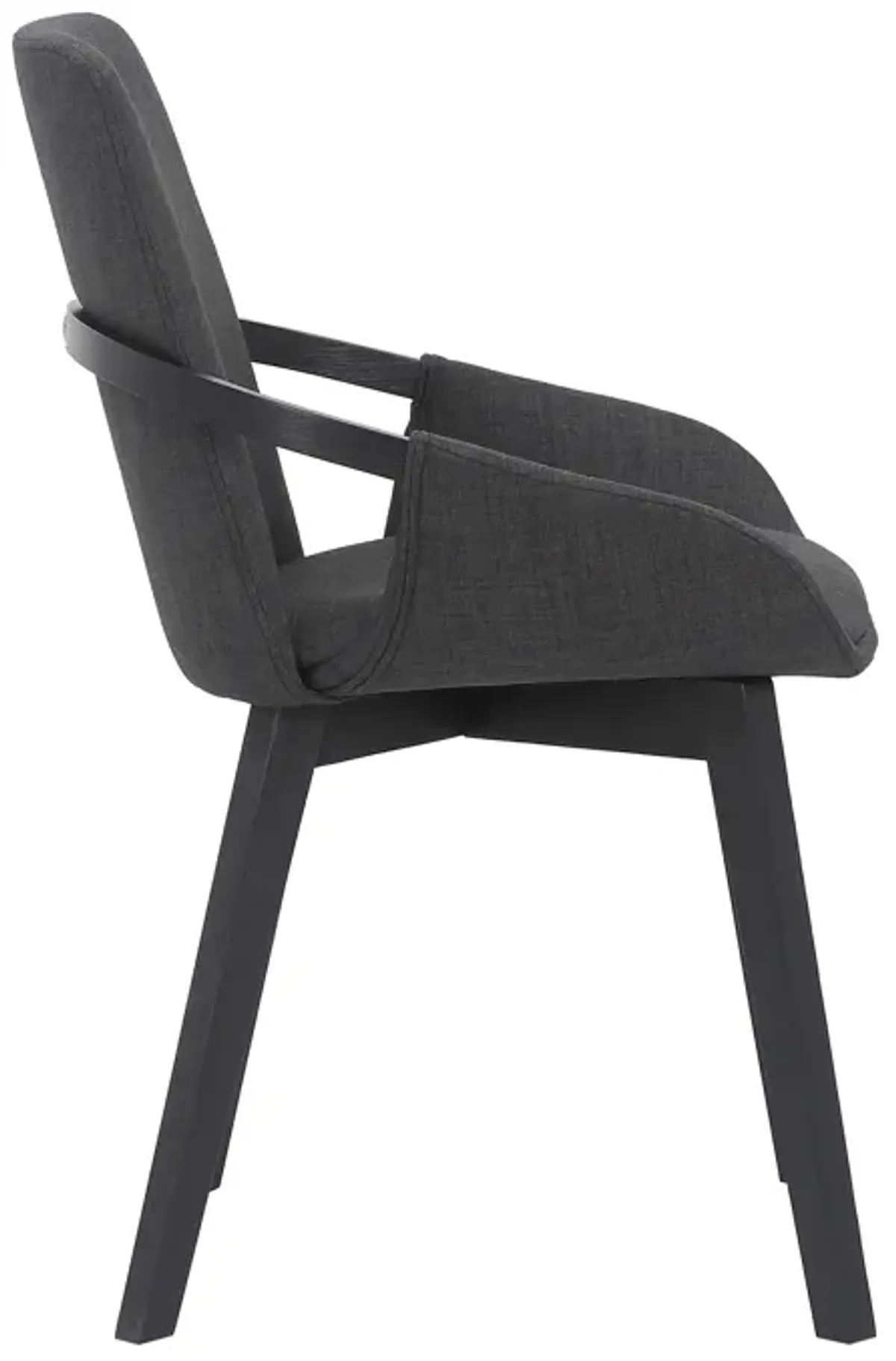 Greisen Modern Charcoal Wood Dining Room Chair