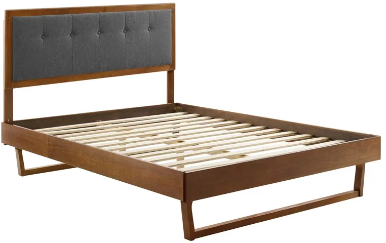 Willow Queen Wood Platform Bed With Angular Frame