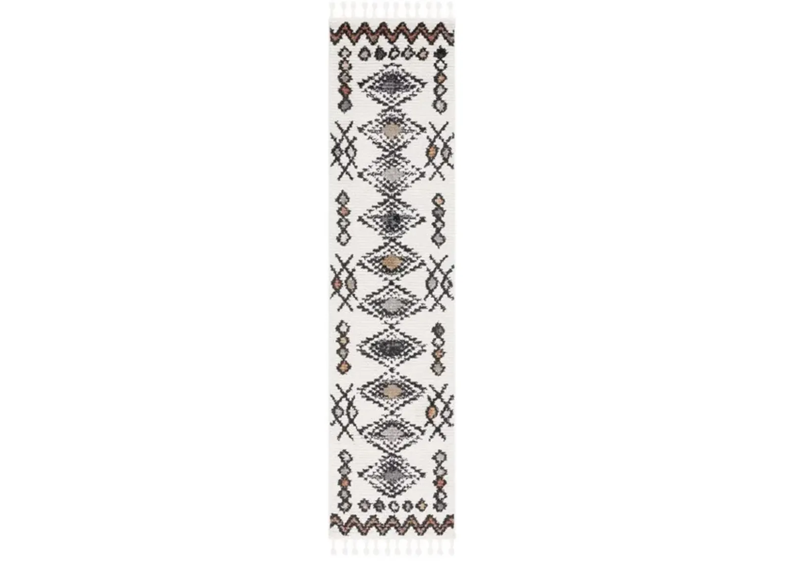 MOROCCAN TASSEL Runner Power Loomed 2'-2" x 9' Rug